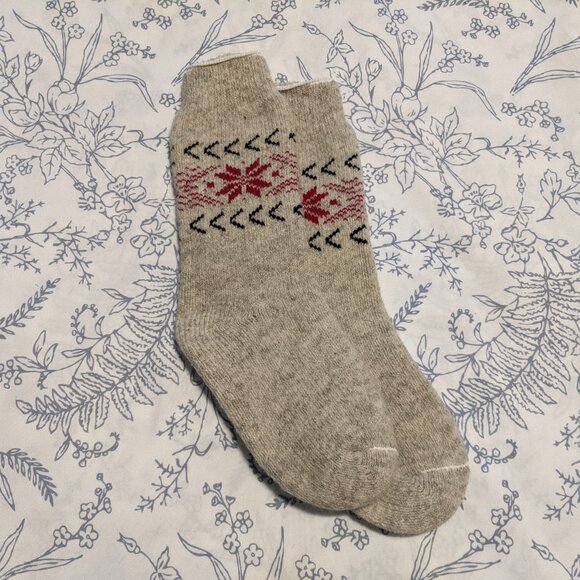 J.B. Field's Women's 40 Below Wool Thermal Winter Sock - Snowflake Pattern - Picture 6 of 6
